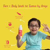 Amigo NATURAL CLEANSING 2 IN 1 face & body wash for tweens with Vitamin C & A 200ml